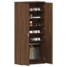 Cabinet à chaussures avec étagère Chêne brun 80 x 39 x 178 cm 515191515191