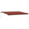 Auvent Rétractable orange et marron 450 × 300 cm 515207515207