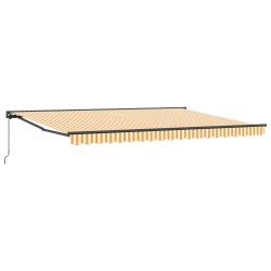 Cadre d'auvent Jaune et blanc 450 × 300 cm 515209515209