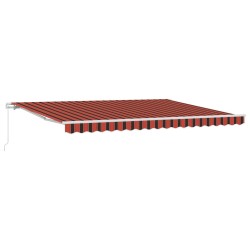 Auvent Orange et marron 450 x 300 x 165 cm Polyester et métal 515210515210