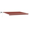 Auvent Rétractable orange et marron 450 × 300 cm Tissu et acier 515213515213