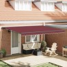Cadre d'auvent Bordeaux 450 × 300 cm 515217515217