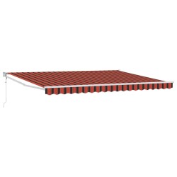 Auvent Orange et marron 450 x 300 x 165 cm Polyester et métal 515227515227