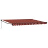Auvent Orange et marron 450 x 300 x 165 cm Polyester et métal 515229515229