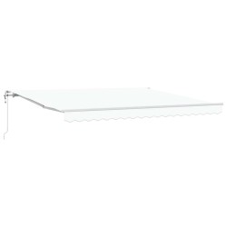 Auvent rétractable électrique Blanc 400 × 350 cm 515230515230