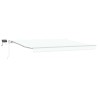 Auvent Rétractable Blanc 400 × 300 cm Tissu et acier 515231515231