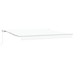 Auvent Blanc 400 x 350 x 165 cm Polyester et métal 515236515236