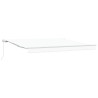 Auvent Blanc 400 x 350 x 165 cm Polyester et métal 515236515236