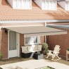 Auvent Rétractable Beige 400 × 350 cm Polyester et Acier 515241515241