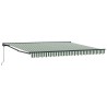 Cadre d'auvent Vert et blanc 400 × 300 cm 515243515243