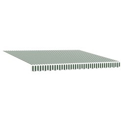 Auvent Rétractable Vert et blanc 400 × 300 cm 515251515251