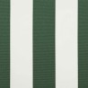 Auvent Rétractable Vert et blanc 400 × 300 cm 515256515256