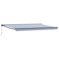 Cadre d'auvent Bleu et Blanc 500 × 300 cm 515257515257