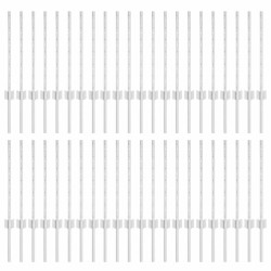 Poteau de clôture. 44 pcs Argenté 100 cm Acier 515280515280