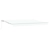 Auvent Blanc 450 x 300 x 165 cm Polyester et métal 515285515285