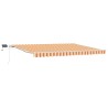 Auvent Rétractable Jaune et Orange 450 × 350 cm Tissu et acier 515293515293
