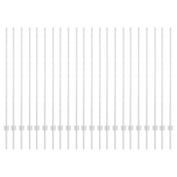 Poteau de clôture. 22 pcs Argenté 180 cm Acier 515297515297