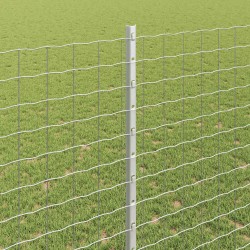 Poteau de clôture. 22 pcs Argenté 180 cm Acier 515297515297