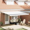 Auvent Blanc 450 x 300 x 165 cm Polyester et métal 515304515304