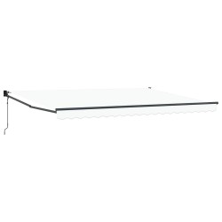 Auvent Blanc 450 x 300 x 165 cm Polyester et métal 515304515304