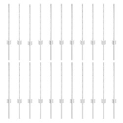 Poteau de clôture. 22 pcs Argenté 100 cm Acier 515309515309