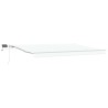 Auvent Rétractable Blanc 450 × 350 cm Tissu et acier 515311515311