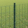 Clôture avec poteau Vert 0,8 x 10 m Acier et PVC 515316515316