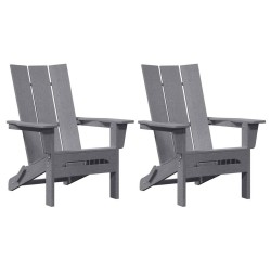 Chaise de jardin 2 pcs Gris clair 80.5 x 74.5 x 92 cm 515326515326