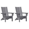 Chaise de jardin 2 pcs Gris clair 80.5 x 74.5 x 92 cm 515326515326