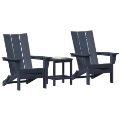 Chaise de jardin 3 pcs Bleu marine 80.5 x 74.5 x 92 cm 515327515327