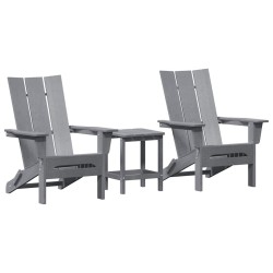 Chaise de jardin 3 pcs Gris clair 80.5 x 74.5 x 92 cm 515330515330