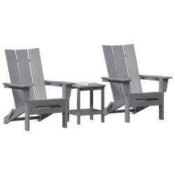 Chaise de jardin 3 pcs Gris clair 80.5 x 74.5 x 92 cm 515330515330
