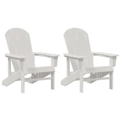 Chaise de jardin 2 pcs Blanc 82 x 74 x 92 cm Polyéthylène 515331515331