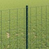 Clôture avec poteau Vert 1 x 10 m Acier et PVC 515337515337