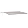 Auvent Rétractable Gris clair 500 × 300 cm Tissu et acier 515371515371