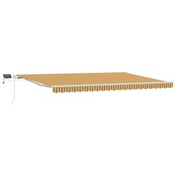 Auvent Rétractable Multicolore 500 × 300 cm Tissu et acier 515379515379