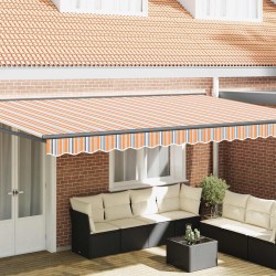 Cadre d'auvent Bleu et Orange 500 × 300 cm 515381515381