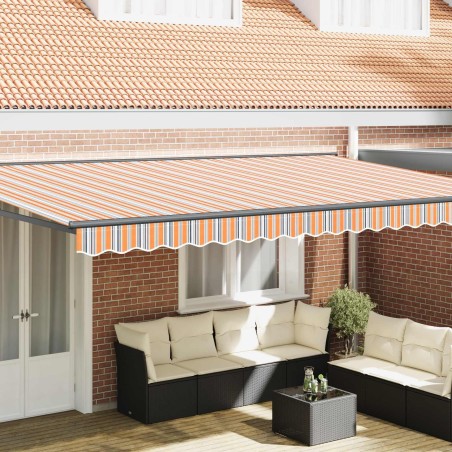 Cadre d'auvent Bleu et Orange 500 × 300 cm 515381515381