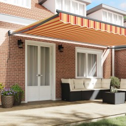 Auvent Jaune et Orange 500 x 300 x 165 cm Polyester et métal 515386515386