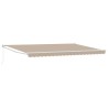 Auvent Beige 500 x 300 x 165 cm Polyester et métal 515391515391