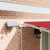 Auvent Rétractable Rouge 450 × 350 cm Tissu et acier 515393515393