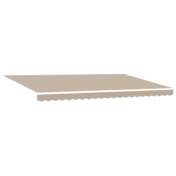 Auvent Rétractable Beige 500 × 300 cm Polyester et Acier 515404515404