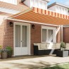 Auvent Jaune et Orange 500 x 300 x 165 cm Polyester et métal 515411515411