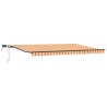 Auvent Rétractable jaune et orange 500 ×300 cm tissu 515412515412