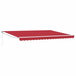 Auvent Rouge 450 x 300 x 165 cm Polyester et métal 515429515429