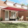 Auvent Rouge 450 x 300 x 165 cm Polyester et métal 515437515437