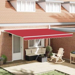 Auvent rétractable électrique Rouge 450 × 300 cm 515438515438