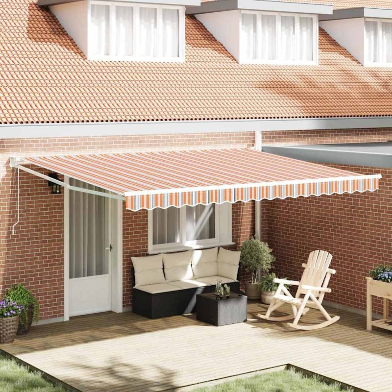 Auvent Rétractable Multicolore 450 × 300 cm 515462515462