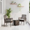 Ensemble bistro de jardin 3 pcs Marron polyrotin 515470515470