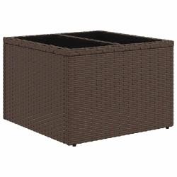 Salon de jardin avec coussins 6 pcs marron résine tressée 515474515474